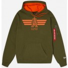 Men's Los Angeles Angels Green Alpha Industries Pullover Hoodie
