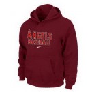 Men's Los Angeles Angels Red Printed Pullover Hoodie