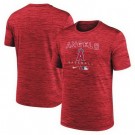 Men's Los Angeles Angels Red Velocity Performance Practice T Shirt