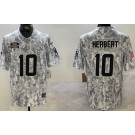 Men's Los Angeles Chargers #10 Justin Herbert Limited Arctic Camo 2024 Salute to Service Jersey