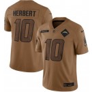 Men's Los Angeles Chargers #10 Justin Herbert Limited Brown 2023 Salute To Service Jersey