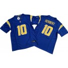 Men's Los Angeles Chargers #10 Justin Herbert Limited Royal FUSE Vapor Jersey
