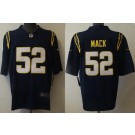 Men's Los Angeles Chargers #52 Khalil Mack Limited Navy Vapor Jersey