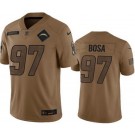 Men's Los Angeles Chargers #97 Joey Bosa Limited Brown 2023 Salute To Service Jersey