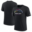 Men's Los Angeles Chargers Black 2024 Crucial Catch T Shirt
