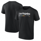 Men's Los Angeles Chargers Black City Pride Team V Neck T Shirt