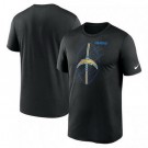 Men's Los Angeles Chargers Black Legend Icon Performance T Shirt