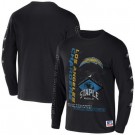 Men's Los Angeles Chargers Black NFL x Staple World Renowned Long Sleeve T Shirt