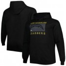 Men's Los Angeles Chargers Black Printed Pullover Hoodie 302601