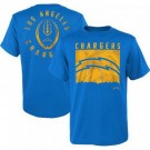 Men's Los Angeles Chargers Blue Liquid Camo Logo T Shirt