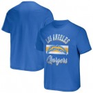 Men's Los Angeles Chargers Blue NFL x Darius Rucker Collection Stripe T Shirt