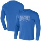 Men's Los Angeles Chargers Blue NFL x Darius Rucker Collection Thermal Long Sleeve T Shirt