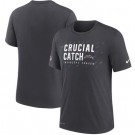 Men's Los Angeles Chargers Charcoal 2021 Crucial Catch Performance T-Shirt