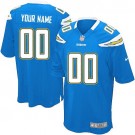 Men's Los Angeles Chargers Customized Game Light Blue Jersey