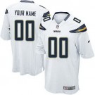 Men's Los Angeles Chargers Customized Game White Jersey