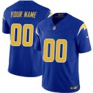 Men's Los Angeles Chargers Customized Limited Royal FUSE Vapor Jersey