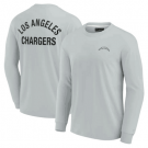 Men's Los Angeles Chargers Gray Super Soft Long Sleeve T Shirt