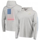 Men's Los Angeles Chargers Gray Vineyard Vines Hoodie Long Sleeve T Shirt