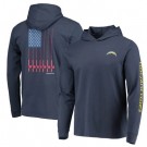 Men's Los Angeles Chargers Navy Vineyard Vines Hoodie Long Sleeve T Shirt