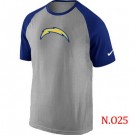 Men's Los Angeles Chargers Printed T Shirt 1730
