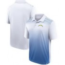 Men's Los Angeles Chargers White Blue Sandlot Game Polo