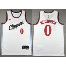 Men's Los Angeles Clippers #0 Russell Westbrook White 2023 Icon Swingman Jersey