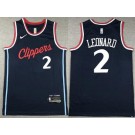 Men's Los Angeles Clippers #2 Kawhi Leonard Black 2023 Icon Swingman Jersey