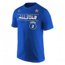 Men's Los Angeles Clippers #2 Kawhi Leonard Blue 2021 All Star Printed T-Shirt