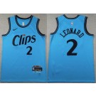Men's Los Angeles Clippers #2 Kawhi Leonard Blue 2024 City Swingman Jersey