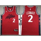Men's Los Angeles Clippers #2 Kawhi Leonard Red Statement Icon Swingman Jersey