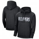Men's Los Angeles Clippers Black 2021 City Edition Essential Logo Fleece Pullover Hoodie