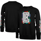 Men's Los Angeles Clippers Black City Edition Two Peat Headline Pullover Sweatshirt