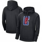 Men's Los Angeles Clippers Black Statement Edition Fleece Pullover Hoodie