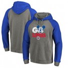 Men's Los Angeles Clippers Gray Blue Printed Pullover Hoodie