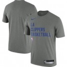 Men's Los Angeles Clippers Gray Sideline Legend Performance Practice T Shirt