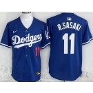 Men's Los Angeles Dodgers #11 Roki Sasaki Blue Limited Jersey