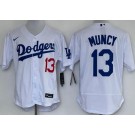 Men's Los Angeles Dodgers #13 Max Muncy White Authentic Jersey