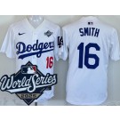 Men's Los Angeles Dodgers #16 Will Smith White 2025 World Series Limited Jersey