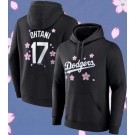Men's Los Angeles Dodgers #17 Shohei Ohtani Black 2025 Tokyo Series Performance Pullover Hoodie