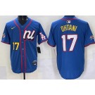 Men's Los Angeles Dodgers #17 Shohei Ohtani Blue 2025 All Star Limited Jersey