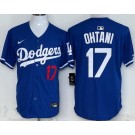 Men's Los Angeles Dodgers #17 Shohei Ohtani Blue Limited Jersey