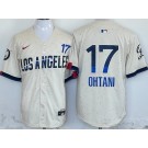Men's Los Angeles Dodgers #17 Shohei Ohtani Cream 2024 City Connect Limited Jersey