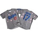Men's Los Angeles Dodgers #17 Shohei Ohtani Gray 2025 Tokyo Series Limited Jersey