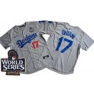 Men's Los Angeles Dodgers #17 Shohei Ohtani Gray Limited 2024 World Series Cool Base Jersey