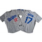 Men's Los Angeles Dodgers #17 Shohei Ohtani Gray Limited Cool Base Jersey