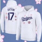 Men's Los Angeles Dodgers #17 Shohei Ohtani White 2025 Tokyo Series Performance Pullover Hoodie