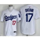 Men's Los Angeles Dodgers #17 Shohei Ohtani White Limited Jersey