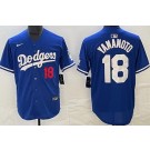 Men's Los Angeles Dodgers #18 Yoshinobu Yamamoto Blue Limited Jersey