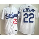 Men's Los Angeles Dodgers #22 Clayton Kershaw White Limited Jersey