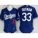 Men's Los Angeles Dodgers #33 James Outman Blue Authentic Jersey